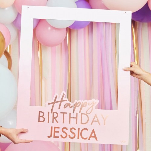 Cadre photobooth personnalisable pour anniversaire