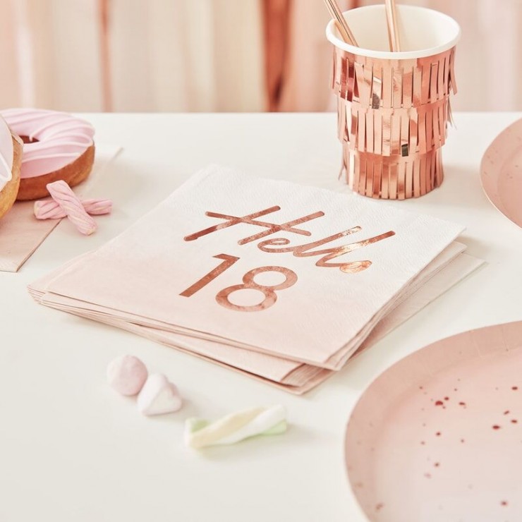 Serviettes Hello 18
