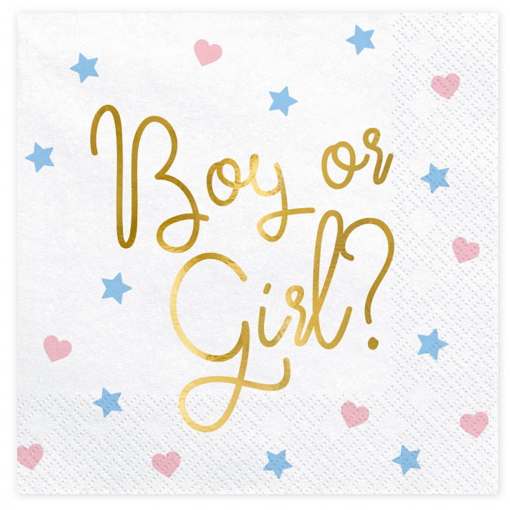 Serviettes boy or girl ? x20