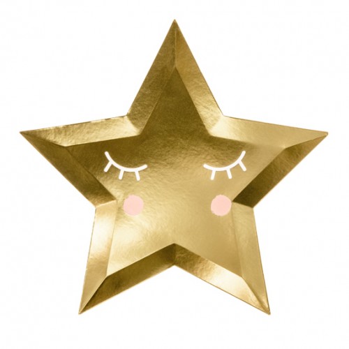 6 petites assiettes étoile