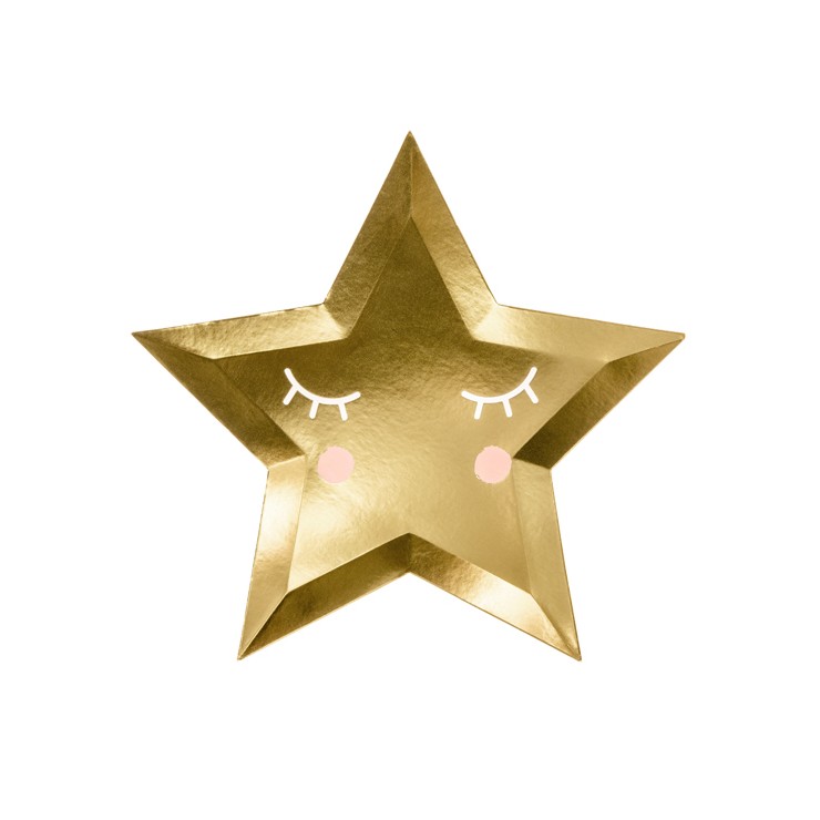 6 petites assiettes étoile