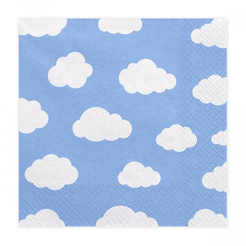 Serviettes nuages