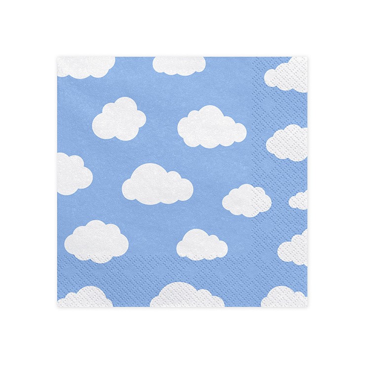Serviettes nuages
