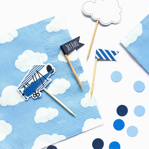 Serviettes nuages