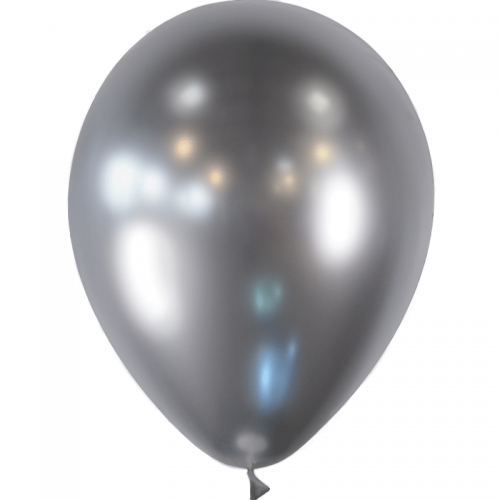 Ballons argent effet miroir