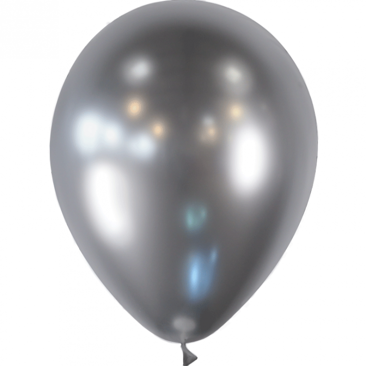 Ballons argent effet miroir