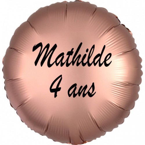 Ballon personnalisé rond rose gold