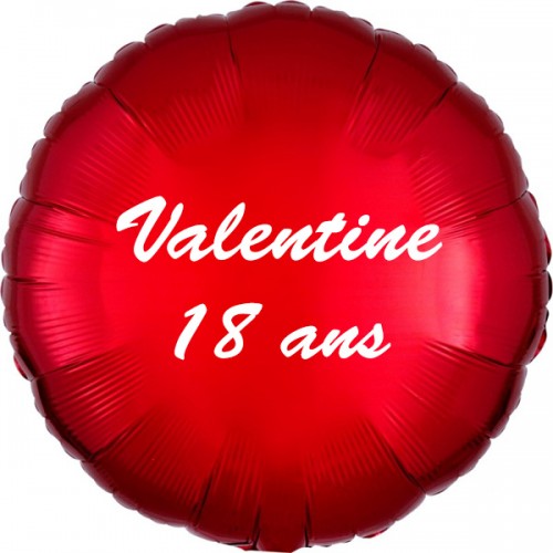 Ballon rond personnalisé rouge