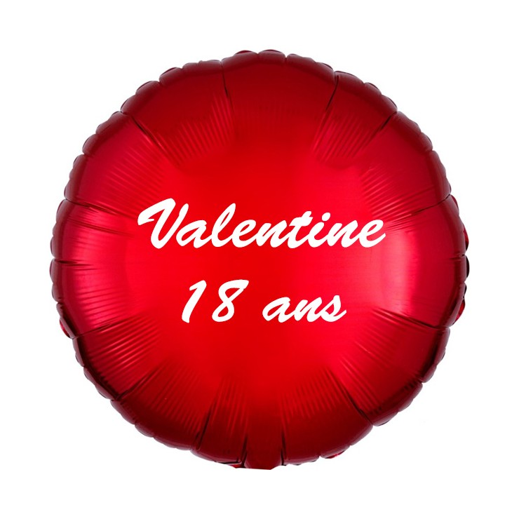 Ballon rond personnalisé rouge