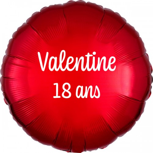Ballon rond personnalisé rouge