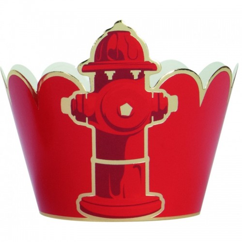 Cupcake wrappers pompiers