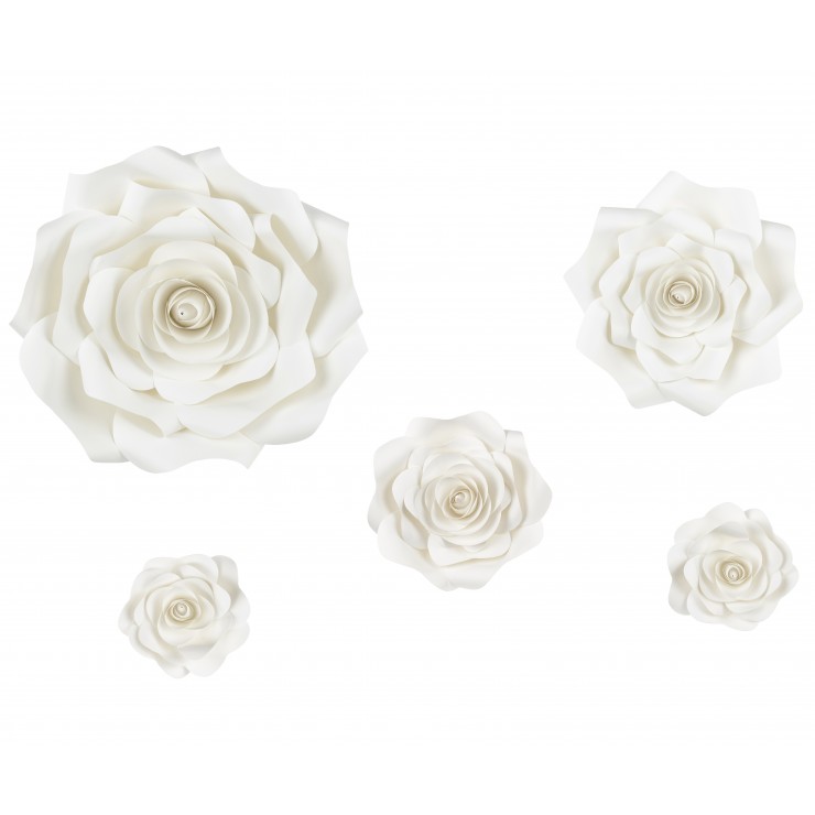 Kit fleurs blanc crème