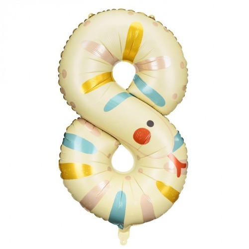 Ballon mylar chiffre 8 Serpent